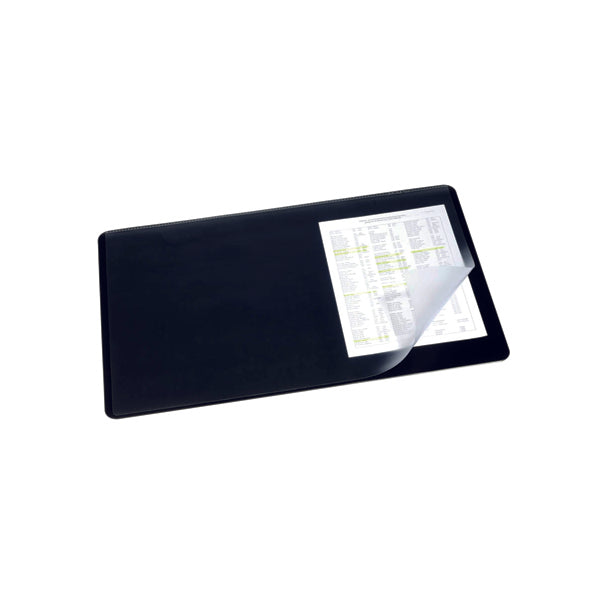 Durable Desk Mat 400x530mm - Clear/Black