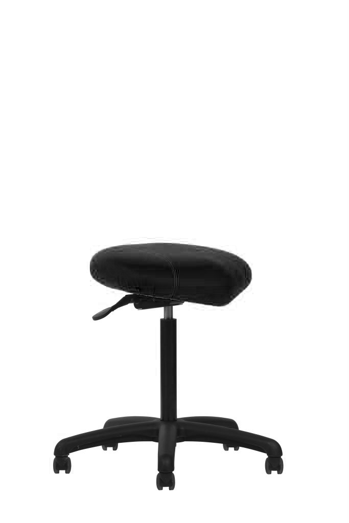 Zenki Perch Ergonomic Chair in black with black base