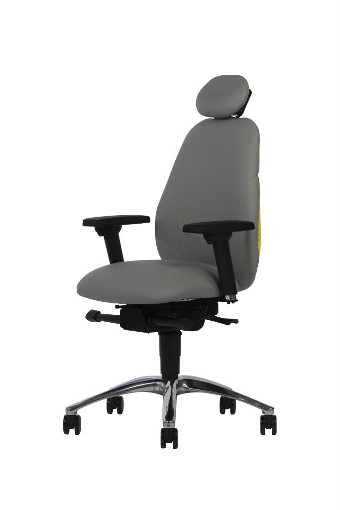 ZenkiSit Ergonomic Chair in grey with black base