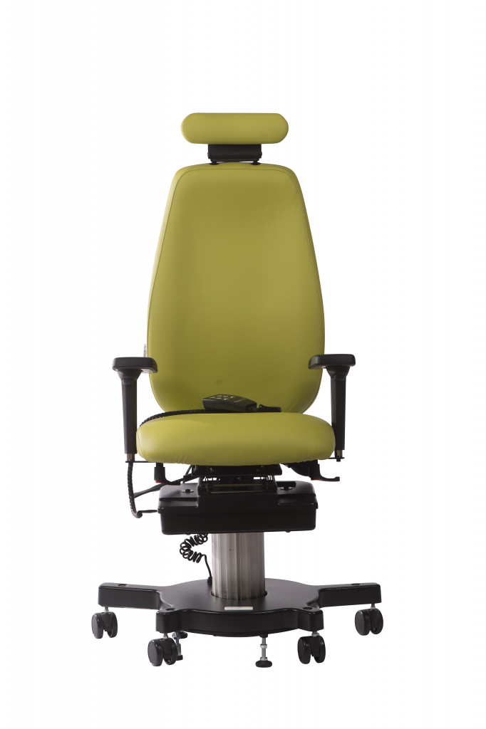 AdaptLift Electric Rise & Tilt Chair in green , front view
