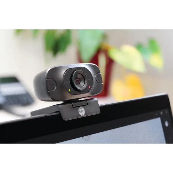 JPL Vision Mini Professional 1080P USB Webcam 30 FPS With Full HD Glass Lens Black VISION MINI on screen. 