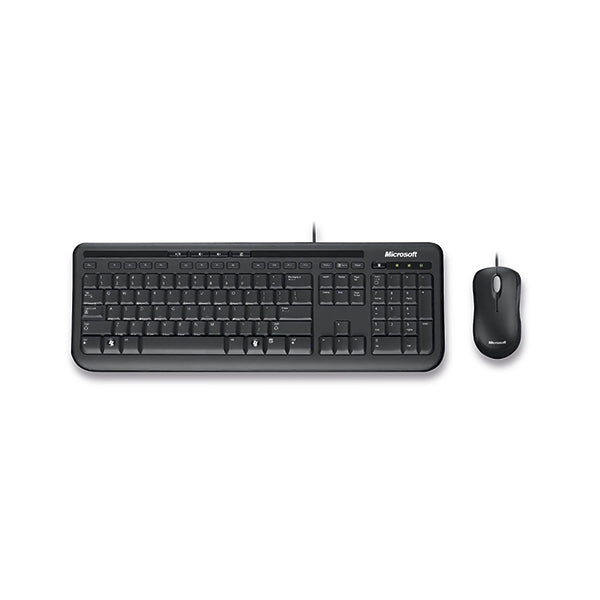 Microsoft 600 Wired keyboard/mouse set - Black