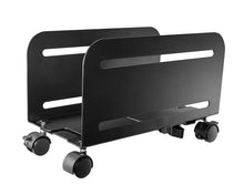 CPU holder with 4 Wheels - Black