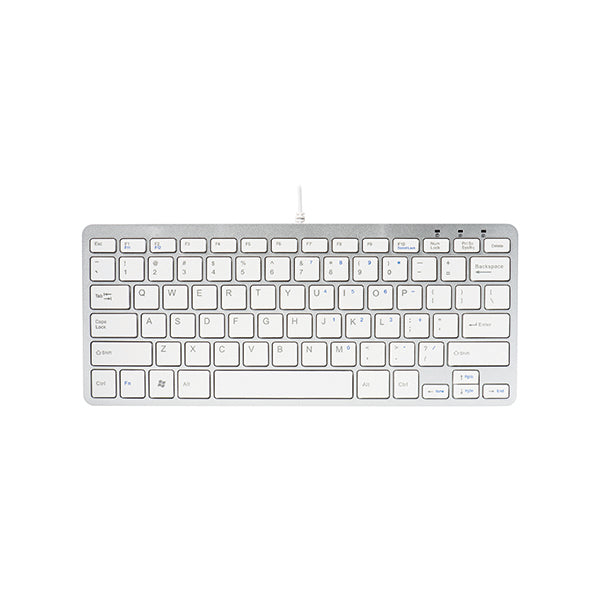 R-GO Compact Wired Keyboard in silver