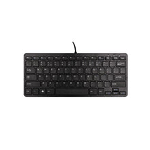 R-GO Compact Wired Keyboard in black