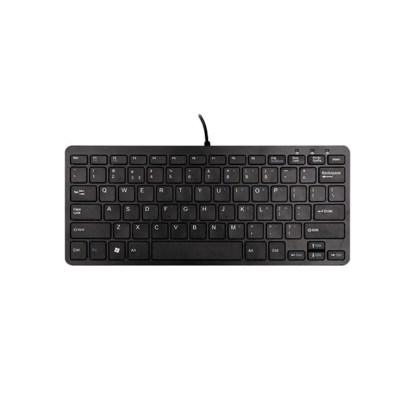 R-GO Compact Wired Keyboard in black
