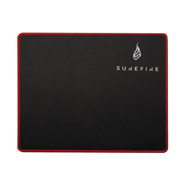 Surefire Silent Flight 320 Mouse Pad in black with red border. 