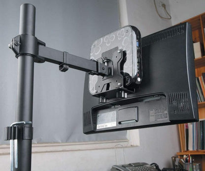 Thin Client VESA mount with Pole Clamp & Under-desk fixing tools