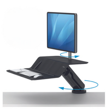 Fellowes Lotus Sit/Stand Workstation - Black