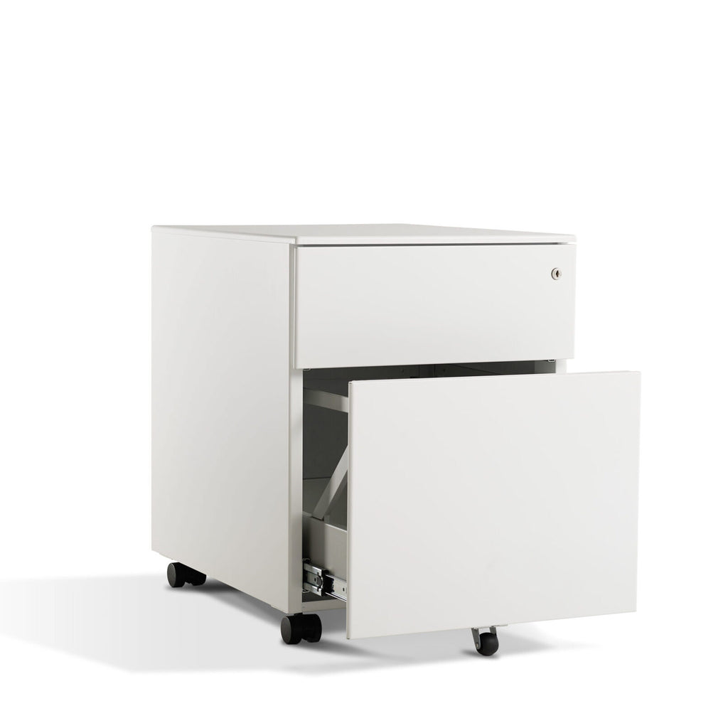 Form 2 Drawer Pedestal in white