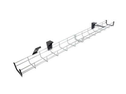 Under-desk Galvanized Steel Mesh Cable Tray W10 x H5 cm
