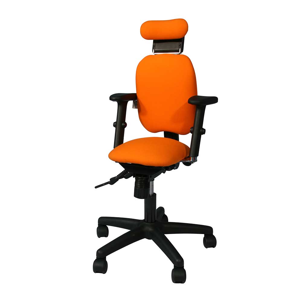 Adapt 200 Ergonomic Chair in orange with black base