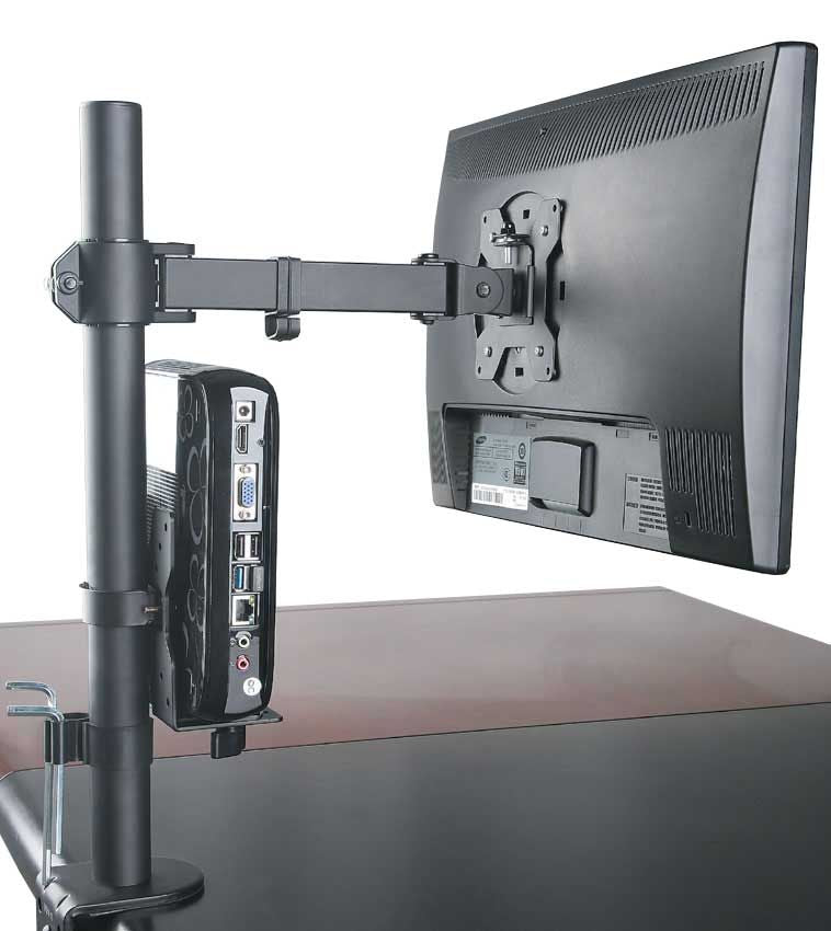 LCD 10kg Tilt/Swivel/Rotate, VESA 75 or 100 single arm