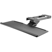 Under-desk sliding keyboard tray - Black