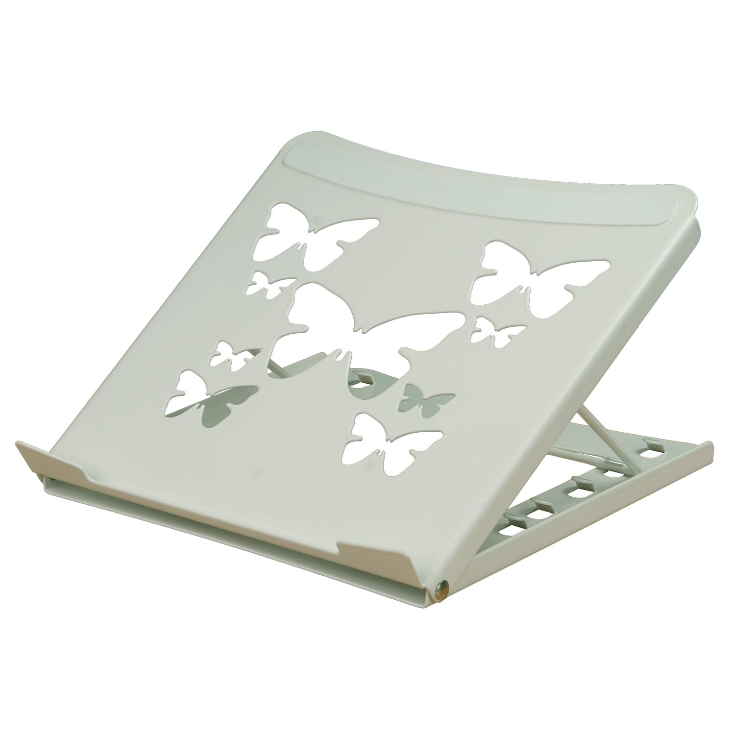 Smart folding laptop riser / cooler - White – PAM Ergonomics