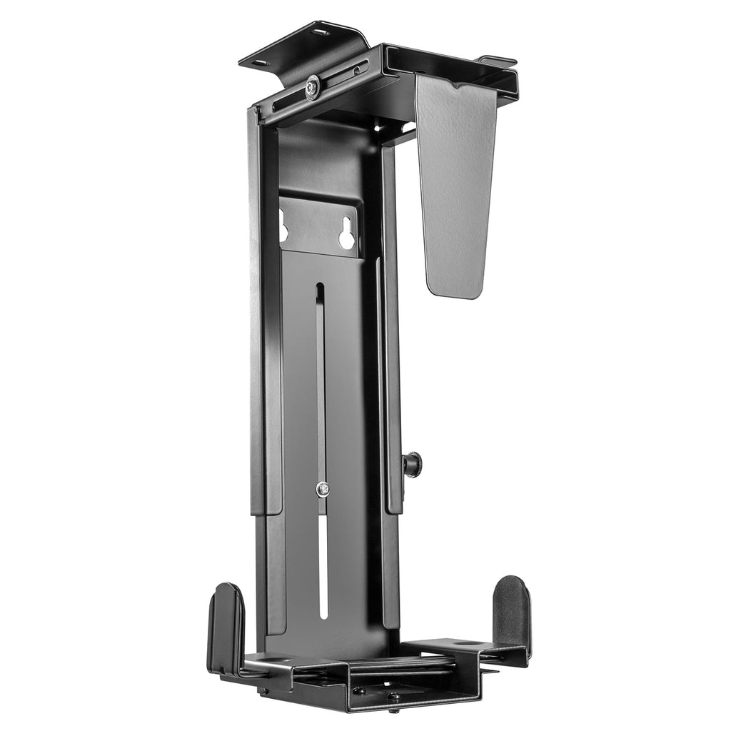 Under Desk CPU holder w/ Security Lock - Black