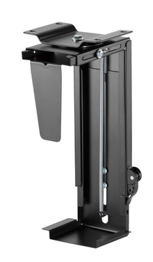 Under Desk CPU holder Stepless Height Adjustment - Black
