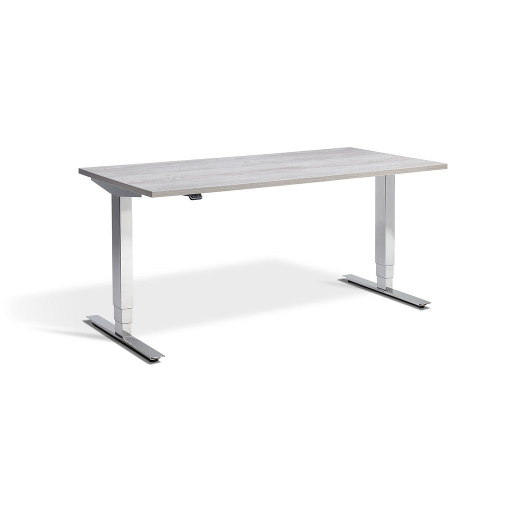 Cromo Dual Motor Desk (Height Adjustable 62.5-128.5cm) - Chrome Polished