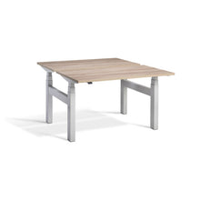 Duo Back-To-Back Dual Motor Desk (Height Adjustable 61.5 - 127.5cm) in oak 