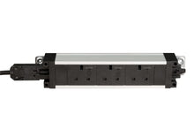 Underdesk Power Extension 3 fused Sockets GST Linkable w/ 2m GST18 Mains Cable