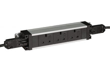 Underdesk Power Extension 3 fused Sockets GST Linkable w/ 2m GST18 Mains Cable