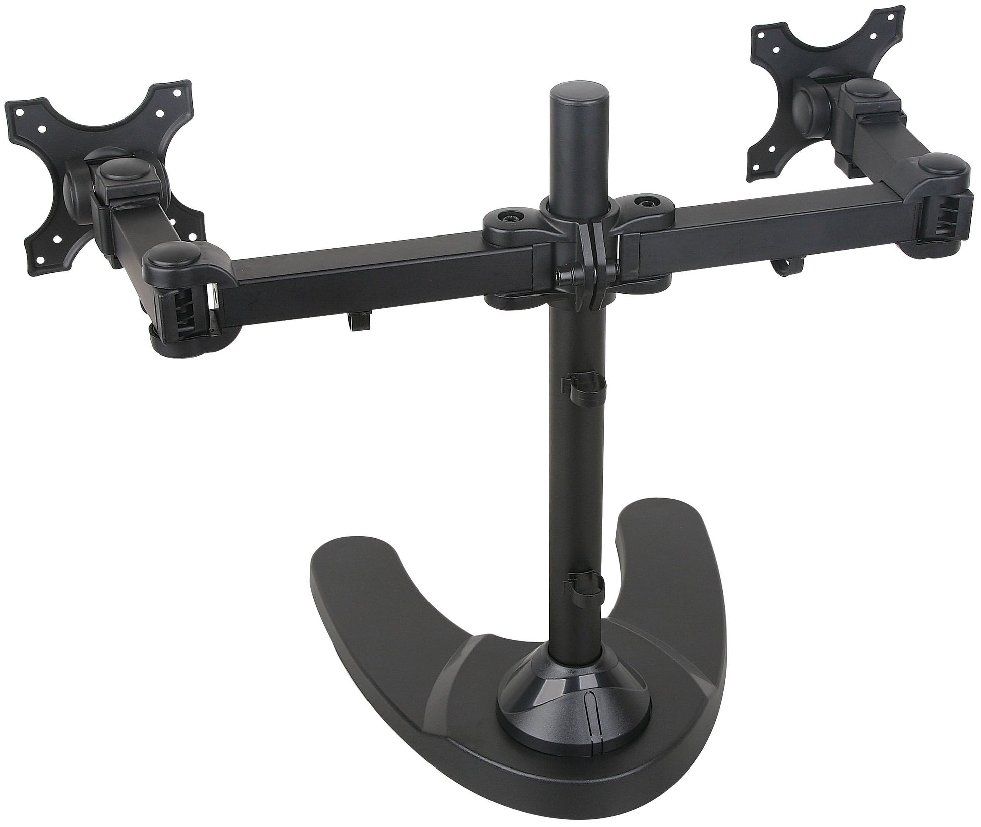 No Arm LCD 10kg Tilt/Swivel/Rotate, VESA 75 or 100 - Black dual arm
