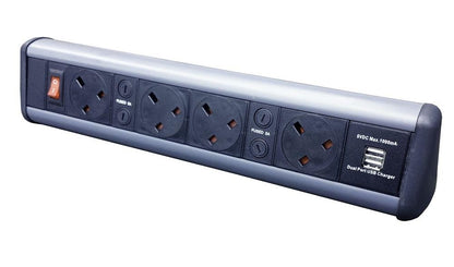 2 Power Sockets & 2 USB