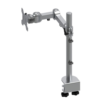 LCD 10kg Tilt/Swivel/Rotate, VESA 75 or 100 single arm in steel