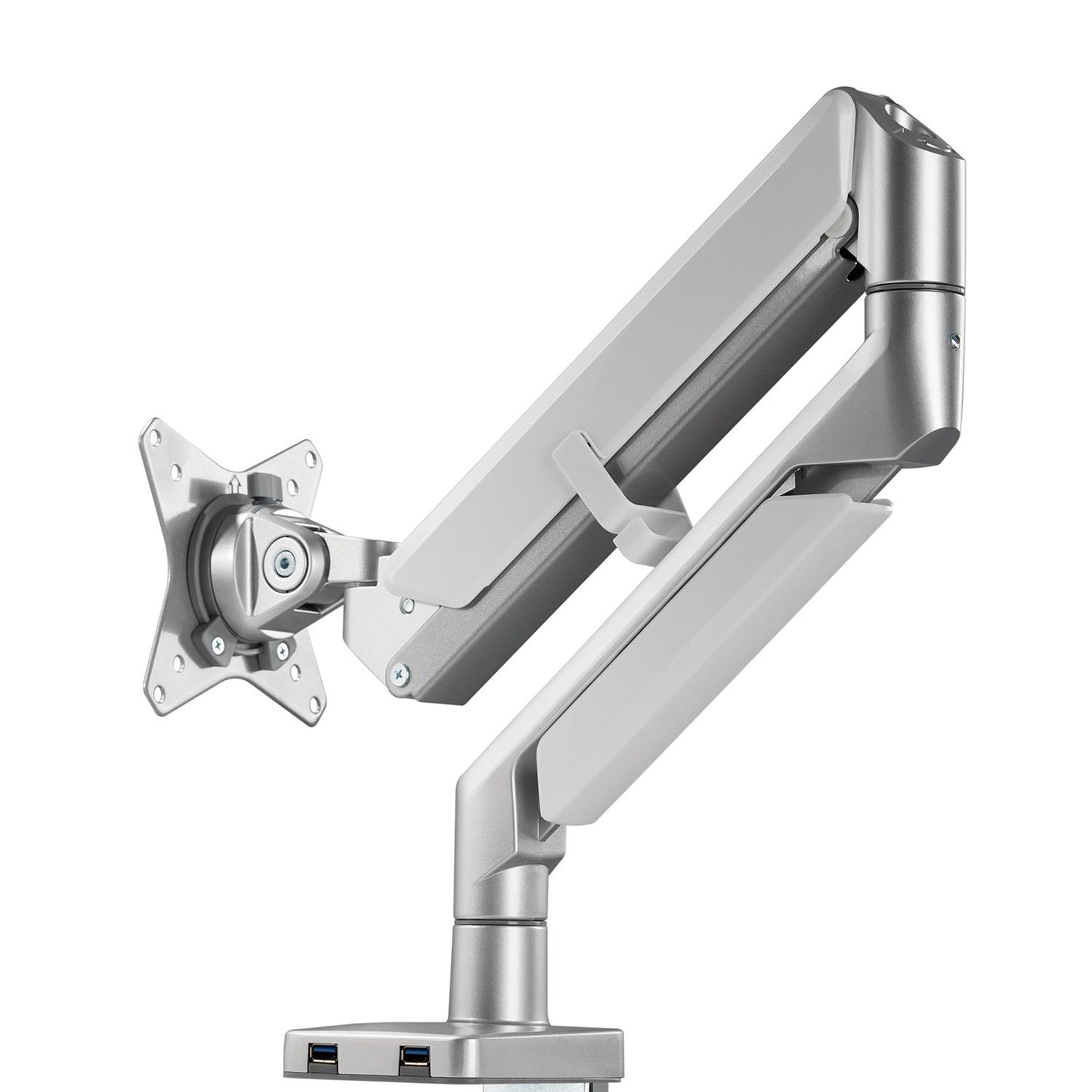 LCD 9kg Tilt/Swivel/Rotate, 2 USB3 Ports, VESA 75 or 100 single arm