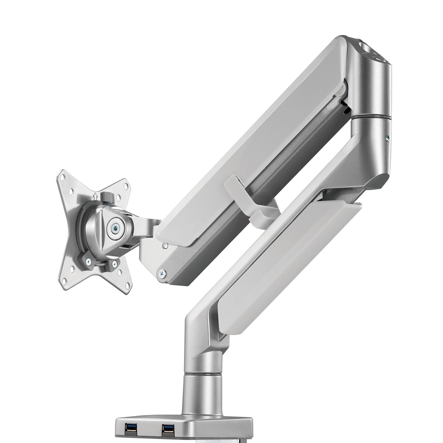 LCD 9kg Tilt/Swivel/Rotate, 2 USB3 Ports, VESA 75 or 100 single arm