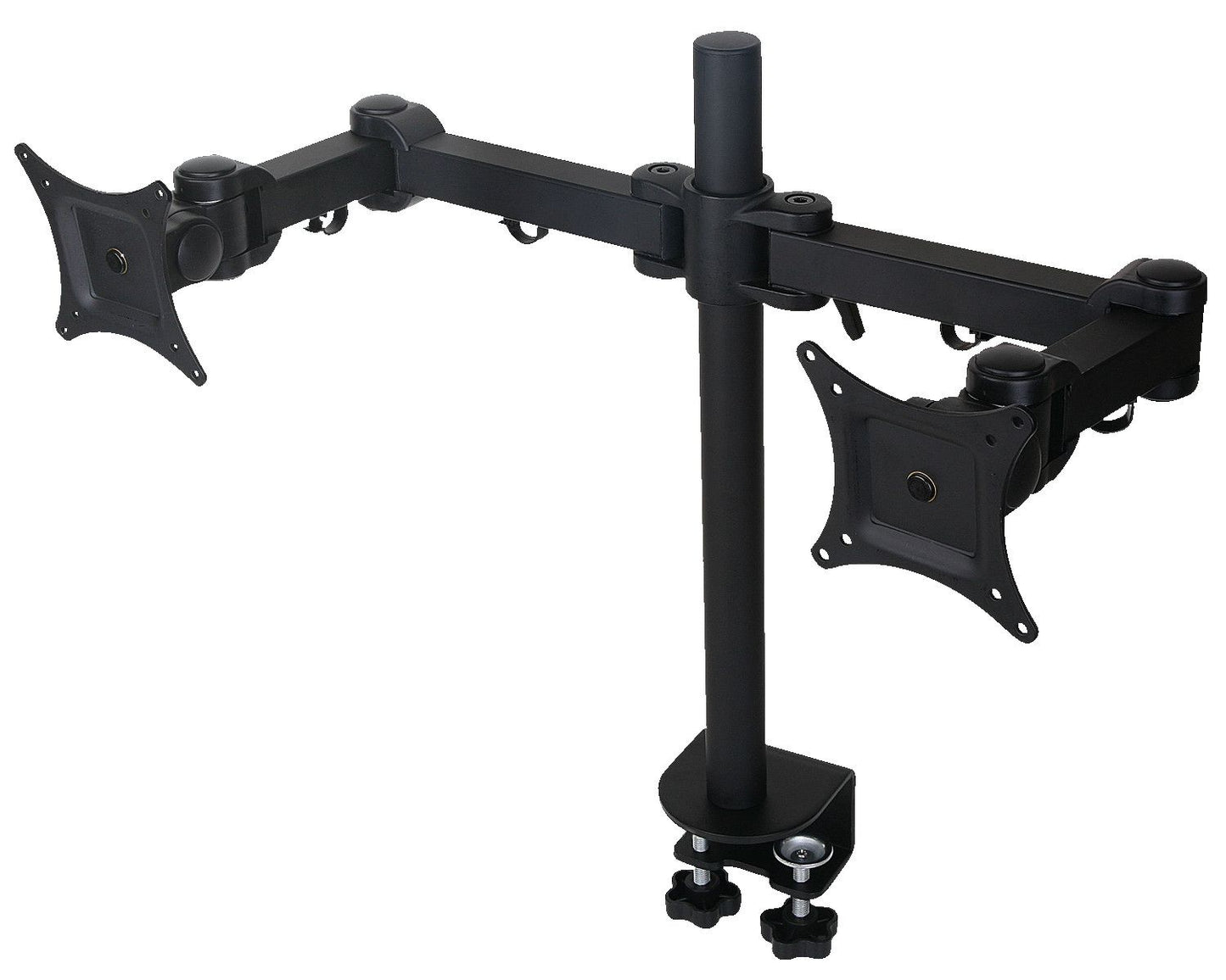 LCD 10kg Tilt/Swivel/Rotate, VESA 75 or 100 dual arm in black