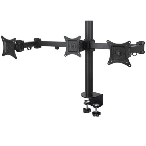 LCD 10kg Tilt/Swivel/Rotate, VESA 75 or 100 triple arm in black