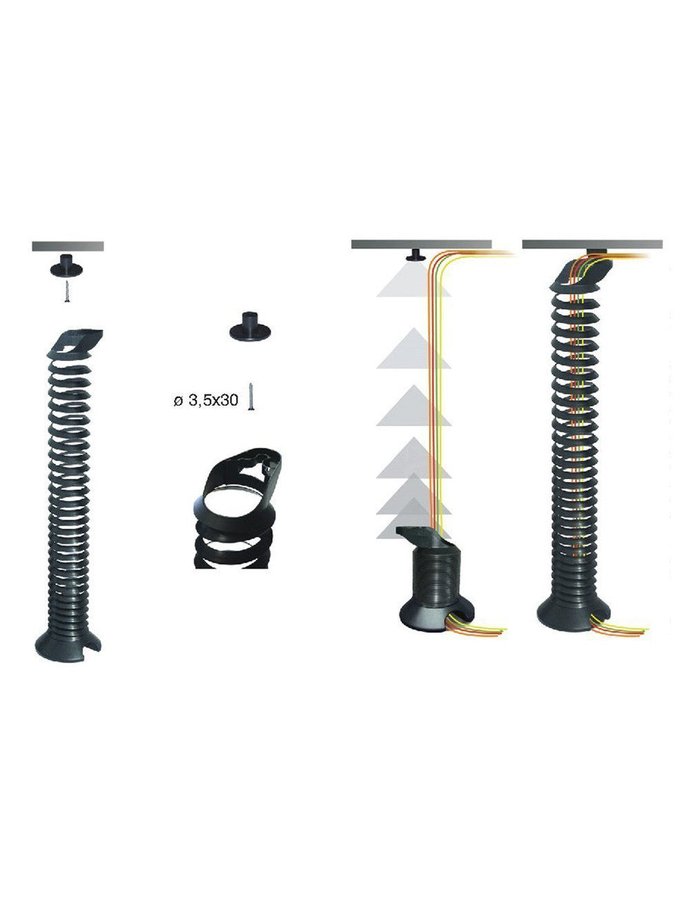 Cable Compression Spring Cable Spring – PAM Ergonomics