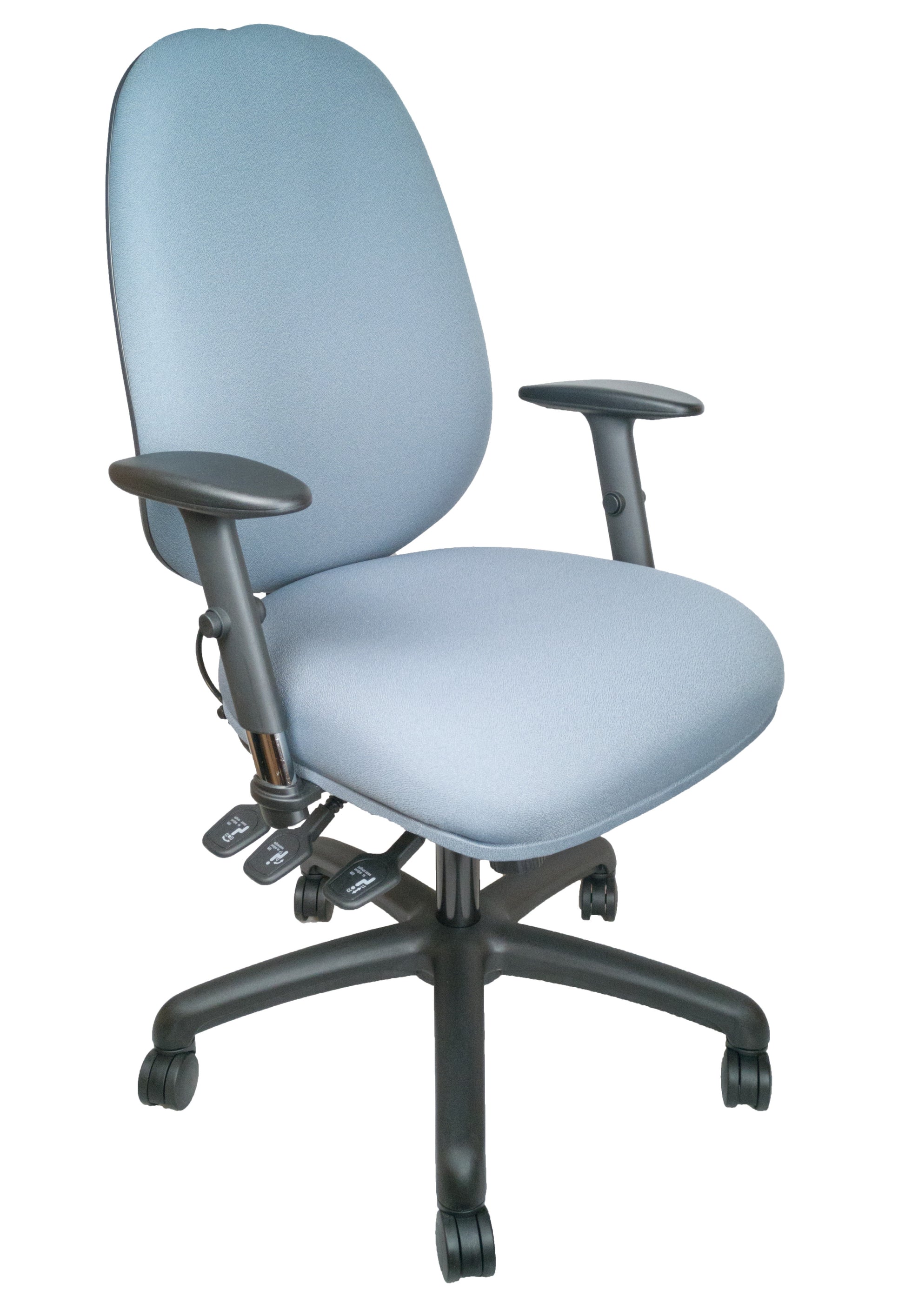 Vogue Ergonomic Chair in blue with black base