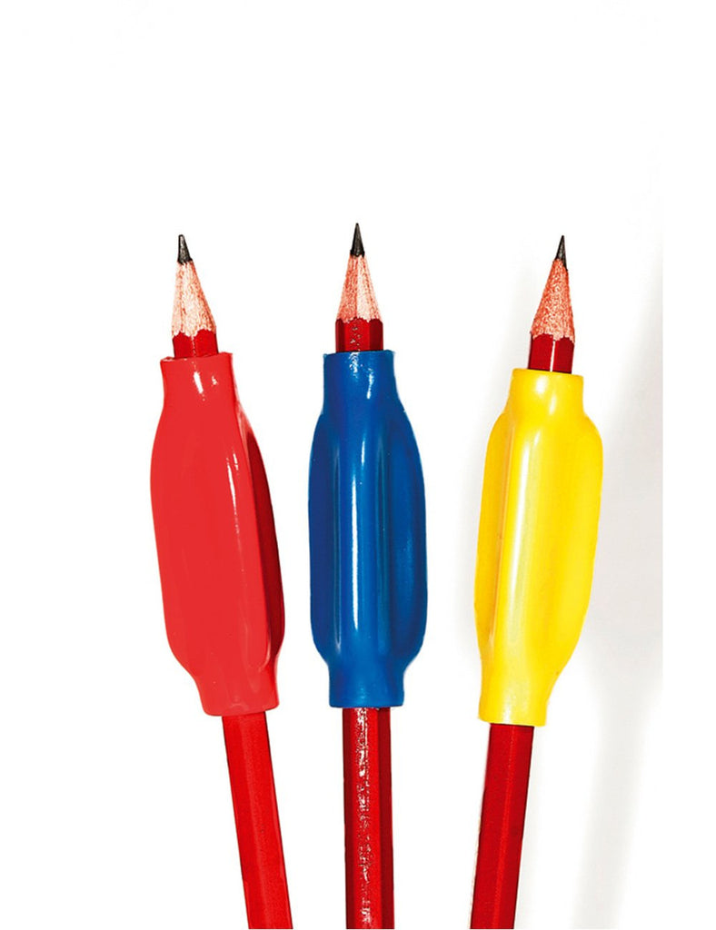 Firm Pen Grips - Pack of 3 in red, blue and yellow
