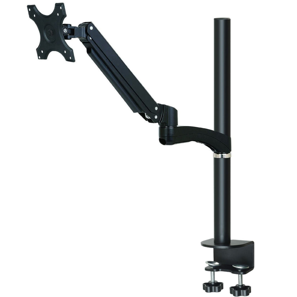 LCD 1.5-6kg Tilt/Swivel/Rotate, VESA 75 or 100 single arm in black