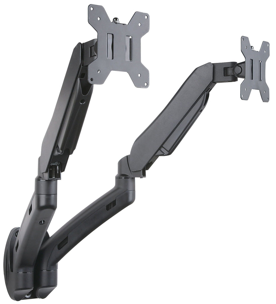 LCD 1.5-7kg Tilt/Swivel/Rotate, VESA 75 or 100 dual arm in black