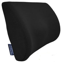 Memory Foam Back Support Cushion - Black
