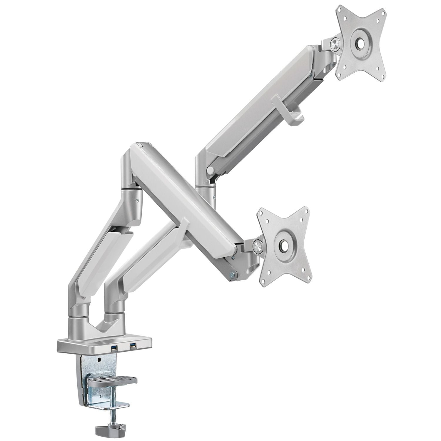 LCD 9kg Tilt/Swivel/Rotate, 2 USB3 Ports, VESA 75 or 100 dual arm 