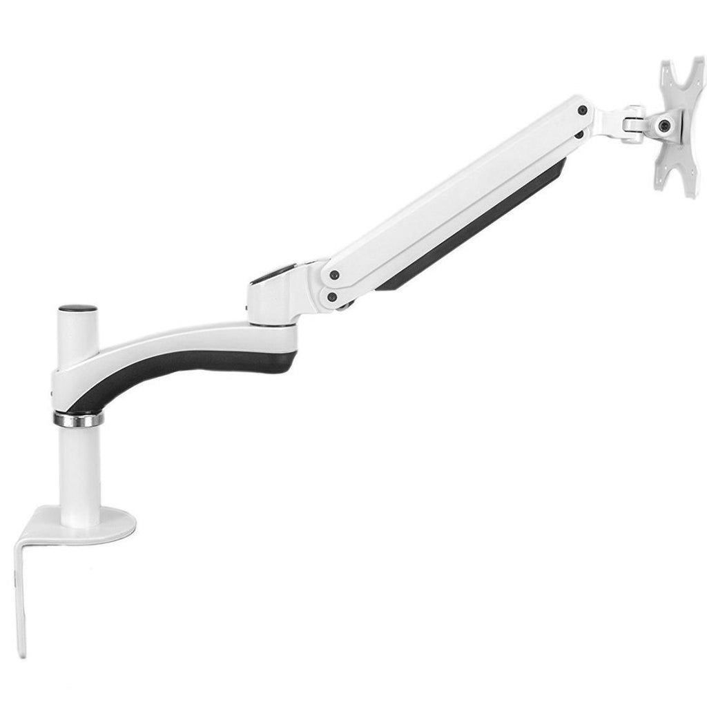 LCD 1.5-6kg Tilt/Swivel/Rotate, VESA 75 or 100 single arm in white