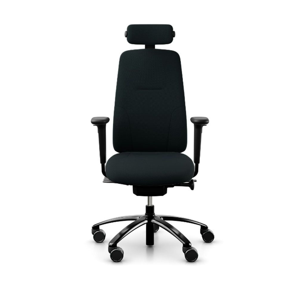 RH Logic 220 - High back chair in black with black base