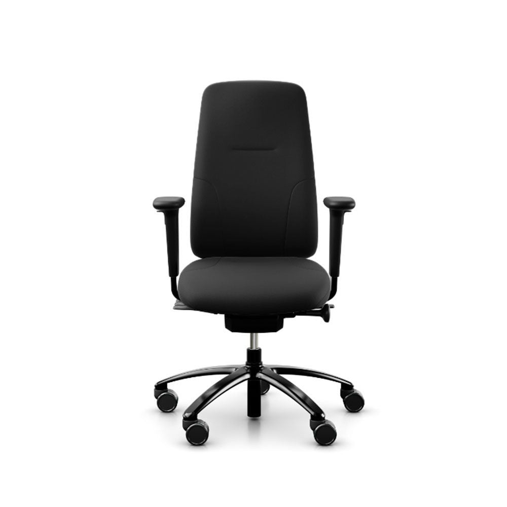 RH Logic 220 - High back chair in black with arms