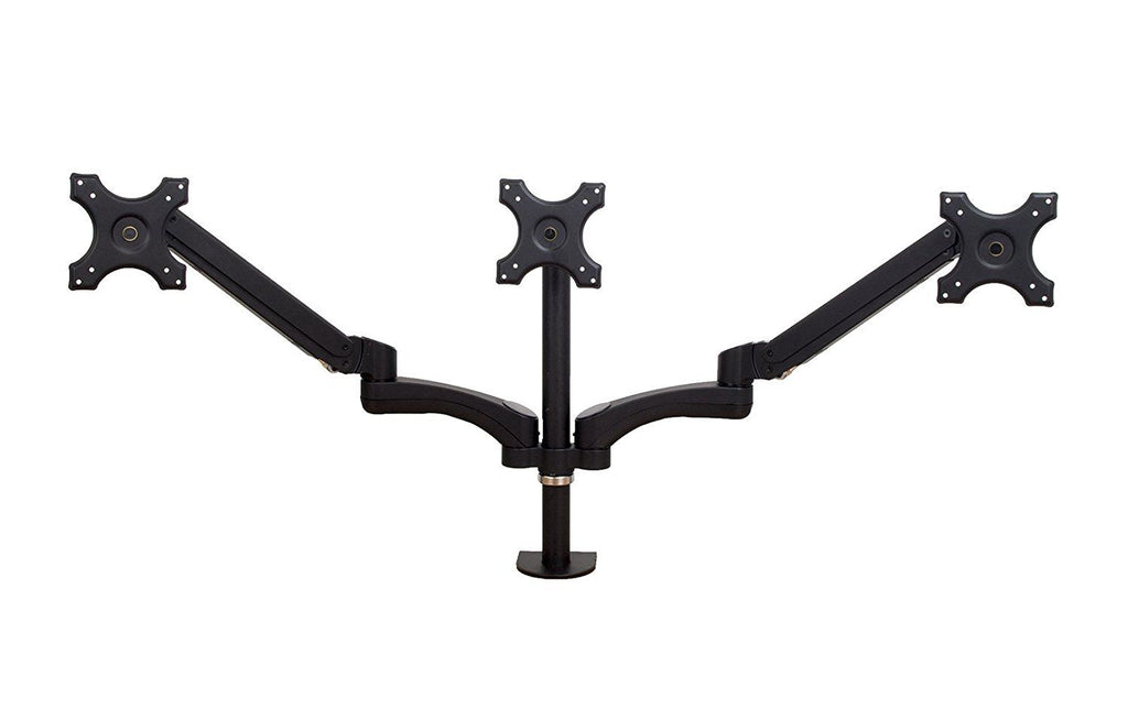 LCD 1.5-6kg Tilt/Swivel/Rotate, VESA 75 or 100 dual arm in black